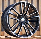 Alu kola Racing Line H1005, 21x9 5x114.3 ET35, černá + leštění (zátěžová)