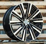 Alu kola Racing Line H3091F, 22x9.5 5x120 ET45, černá + leštění (zátěžová)