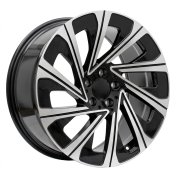 Alu kola Racing Line H3141F, 19x8.5 5x112 ET35.5, černá + leštění (zátěžová)