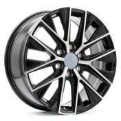 Alu kola Racing Line H3219F, 20x8 6x139.7 ET55, černá + leštění (zátěžová)