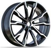 Alu kola Racing Line H3263F, 20x9.5 5x112 ET43, černá + leštění
