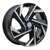 Alu kola Racing Line H3317F, 17x7 5x114.3 ET49, černá + leštění