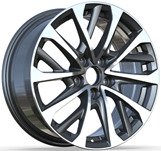 Alu kola Racing Line H3320F, 17x7.5 5x114.3 ET40, černá + leštění