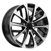 Alu kola Racing Line H3320F, 17x7.5 5x114.3 ET40, černá + leštění