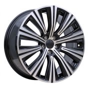 Alu kola Racing Line H3337F, 19x8.5 5x108 ET47, černá + leštění