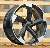 Alu kola Racing Line H3388F, 19x8.5 5x112 ET35, černá + leštění