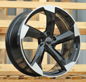 Alu kola Racing Line H3388F, 20x9 5x112 ET35, černá + leštění