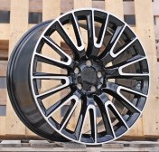 Alu kola Racing Line H3420F, 20x8.5 5x112 ET36, černá + leštění (zátěžová)