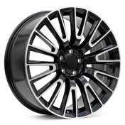 Alu kola Racing Line H3420F, 20x9.5 5x112 ET43, černá + leštění (zátěžová)