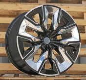 Alu kola Racing Line H3447F, 21x10.5 5x112 ET44, černá + leštění (zátěžová)