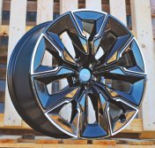 Alu kola Racing Line H3447F, 21x9 5x112 ET24, černá + leštění (zátěžová)