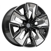 Alu kola Racing Line H3447F, 21x9 5x112 ET24, černá + leštění (zátěžová)