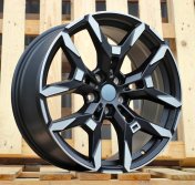Alu kola Racing Line H3456F, 19x8.5 5x112 ET40, černá matná + leštění