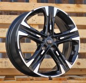 Alu kola Racing Line H3482F, 18x7.5 5x114.3 ET50.5, černá + leštění