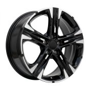 Alu kola Racing Line H3482F, 18x7.5 5x114.3 ET50.5, černá + leštění