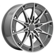 Alu kola Racing Line H3500F, 19x9.5 5x112 ET43, šedivá + leštění