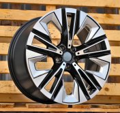 Alu kola Racing Line H3521F, 21x8.5 5x112 ET32, černá + leštění (zátěžová)