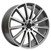 Alu kola Racing Line H3524F, 21x10 5x112 ET44, šedivá + leštění (zátěžová)