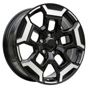 Alu kola Racing Line H3527F, 18x7.5 5x114.3 ET40, černá + leštění