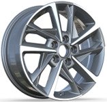 Alu kola Racing Line H3535F, 17x7 5x114.3 ET51, černá + leštění