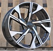 Alu kola Racing Line H3552F, 18x8 5x108 ET48, černá + leštění