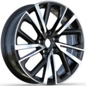 Alu kola Racing Line H3568F, 19x7 5x114.3 ET35, černá + leštění