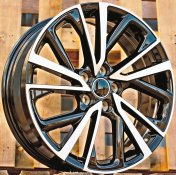 Alu kola Racing Line H3568F, 19x7 5x114.3 ET35, černá + leštění