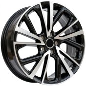 Alu kola Racing Line H3568F, 19x7 5x114.3 ET35, černá + leštění