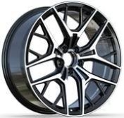 Alu kola Racing Line H3573F, 20x10 5x112 ET48.1, černá + leštění