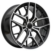 Alu kola Racing Line H3573F, 20x9 5x112 ET34, černá + leštění (zátěžová)