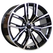 Alu kola Racing Line H5059, 20x10.5 5x112 ET40, černá + leštění