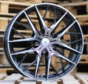 Alu kola Racing Line H5080, 19x8 5x112 ET50, černá + leštění