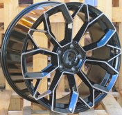 Alu kola Racing Line H5083, 21x10 5x130 ET50, černá + leštění (zátěžová)