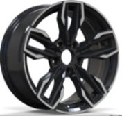 Alu kola Racing Line H581, 16x7 5x120 ET35, černá + leštění