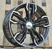 Alu kola Racing Line H581, 16x7 5x120 ET35, černá + leštění