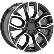 Alu kola Racing Line H593, 16x7 5x112 ET45, černá + leštění
