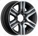 Alu kola Racing Line H718F, 17x7.5 6x139.7 ET25, černá + leštění (zátěžová)