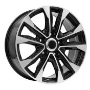 Alu kola Racing Line H869F, 20x8.5 5x150 ET45, černá + leštění (zátěžová)