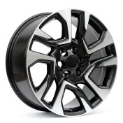 Alu kola Racing Line H957D, 20x8.5 6x139.7 ET25, černá + leštění (zátěžová)