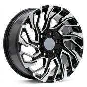 Alu kola Racing Line H964F, 20x8.5 6x139.7 ET25, černá + leštění (zátěžová)