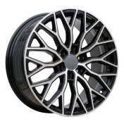 Alu kola Racing Line HF2125, 18x8 6x120 ET50, černá + leštění (zátěžová)