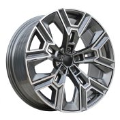 Alu kola Racing Line HF5220, 20x8.5 5x112 ET25, šedivá + leštění (zátěžová)