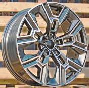 Alu kola Racing Line HF5220, 20x8.5 5x112 ET25, šedivá + leštění (zátěžová)