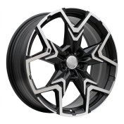 Alu kola Racing Line HF5223, 20x8 5x112 ET46, černá matná + leštění (zátěžová)