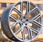 Alu kola Racing Line HF736, 22x10 5x112 ET18, šedivá + leštění (zátěžová)