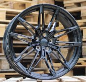 Alu kola Racing Line I0294, 22x9.5 5x112 ET30, černá + tmavé leštění (zátěžová)