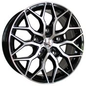 Alu kola Racing Line I0319, 20x10 5x127 ET45, černá + leštění (zátěžová)