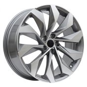 Alu kola Racing Line I1139, 19x8 5x112 ET41, šedivá + leštění