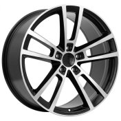 Alu kola Racing Line I3081F, 22x11.5 5x130 ET61, černá + leštění (zátěžová)