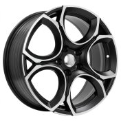 Alu kola Racing Line I5162, 17x7.5 5x112 ET45, černá matná + leštění